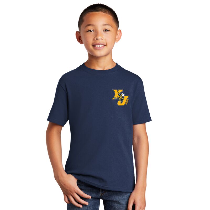 YJ Rockland Youth Boys and Girls Tee - Navy Thumbnail