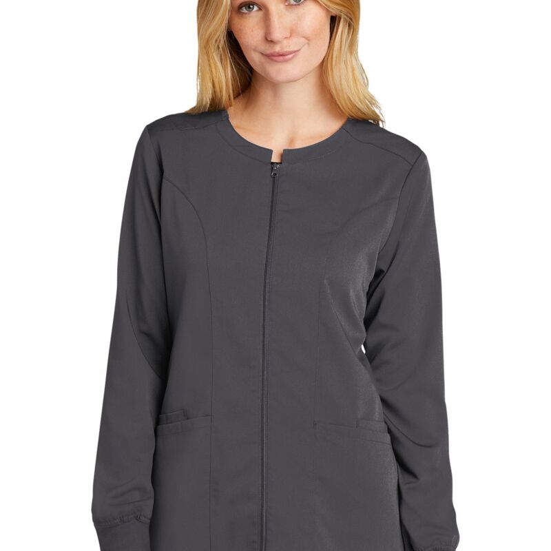 WonderWink® Women’s Premiere Flex™ Full-Zip Scrub Jacket Thumbnail