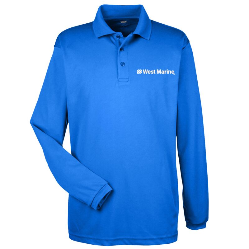 Unisex UltraClub Long Sleeve Polo Thumbnail