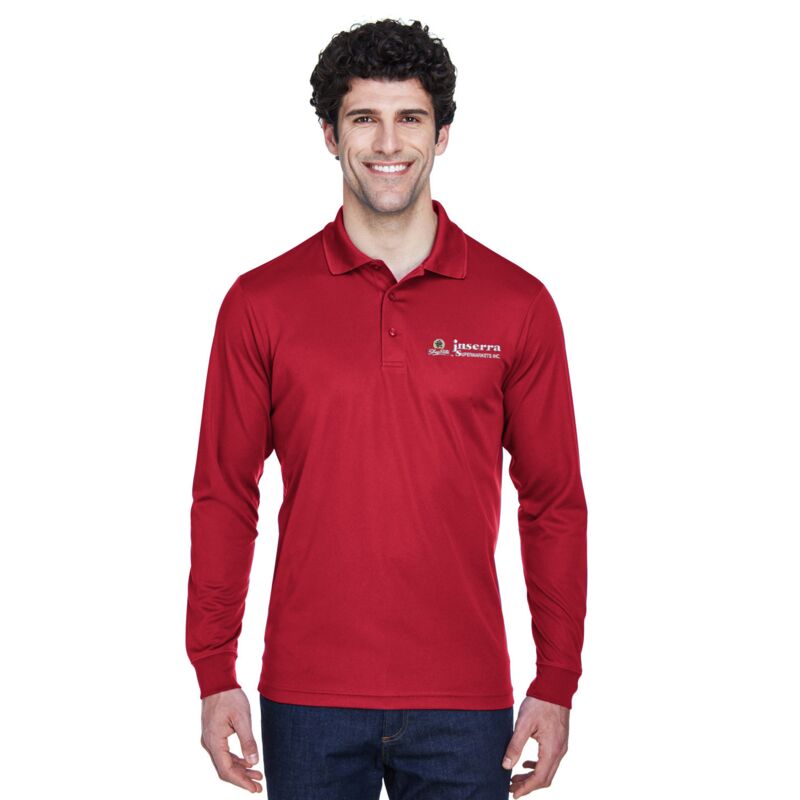 Ash City - Core 365 Men' Pinnacle Performance Long-Sleeve Piqué Polo Thumbnail